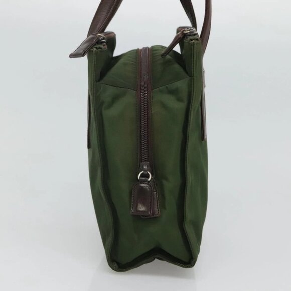 PRADA Hand Bag Nylon Khaki Auth - Picture 12 of 16